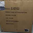 4FT White Folding Table for Outdoor, 4 Foot Picnic Tables No Assembly Required Portable, White Foldable Table for Camping, Parties, Meeting, Events, Wedding, BBQ, with Carrying Handle