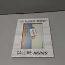 Beliran Nonna Gifts Picture Frame 5x7, Grandma Photo Frame, Christmas Mothers Day Birthday Gifts for Nonnas, My Favorite People Call Me Nonna Wooden Picture Photo Frames for Desk Home Room Decor