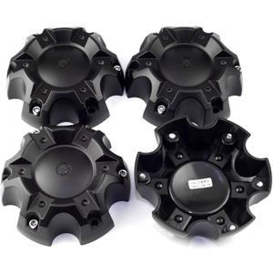 5.55in Wheel Center Caps for Ballistic Center Hubcaps, 4 Pack Black Center Cover Replacement, 6 lugs