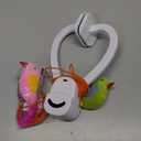 Interactive Cat Toys for Indoor Cats: Automatic Flying Bird Feather Wand Chase Exercise Enrichment Stimulation, USB Rechargeable Durable Safe Hanging Toy for Bored Kittens Adult Multi Cat Households (White)