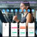 Smart Ring for Women Fitness Tracker Ring with Heart Rate, SpO2, Blood Pressure, Sleep Monitoring, Step & Calorie Counter, No Subscription Fee, iOS & Android Compatible (Silver, 11)
