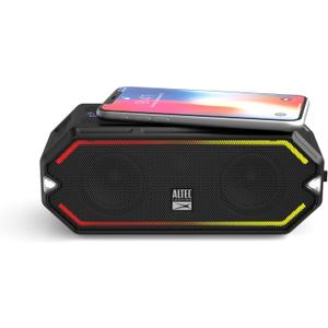Altec Lansing - HydraBlast Wireless Portable Bluetooth Speaker, IP67 Waterproof for Parties, USB C Rechargeable Outdoor Speakers with Built in Phone Charger and LED Lights, 20 Hour Playtime