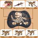 Remote Control Tyrannosaurus Rex Dinosaur Toys for Kids 3-5, 5-7, 8-12, RC T Rex Dino Robot Toy with Spray, Roar & Light, Birthday for 3 4 5 6 7 8 9 10 11 12 Year Old Boys (Brown)