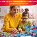 QUOKKA 100 Piece Puzzles for Kids Ages 4-6  4 Puzzles for Kids Ages 6-8  Search and Find Ocean and Forest Animals Kid Activities for 8-10 yo  Toddler Learning Toy Game Gift for Boys and Girls 5-8