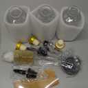 Syrup Dispenser Bottles Set 3 Packs 5 OZ Simple Small Syrup Bottles Set with Upgrade Metal Pour Spout SC057 (3 Pack)