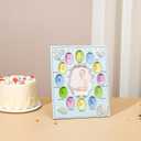 My First Year Baby Photo Frame - 12 Monthly Slots in Blue