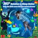 COOLNIGHT Night Light for Kids, 93 Lighting+3 Films Kids Night Light Projector, Remote+ Dimmable Star Projector,360 Ceiling Stars Glow in The Dark Stars, Christmas Gifts for 4 Year Old Boy Birthday Gift, Black