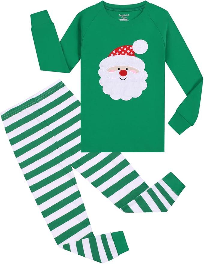 Kids Christmas Pajamas Boys Girls Hanukkah Thanksgiving Pjs Set Holiday Sleepwear 100% Cotton Size 10Years