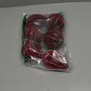 Jenaai 6 Pcs Velvet Glitter Christmas Tree Ornaments Set 3.15 Inch 3 Style Flocked Christmas Balls Ornaments Xmas Balls Decoration for Xmas Tree Decorative Party Wedding(Red)