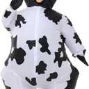 Inflatable Cow Costune Blow up Animal Costume for Cosplay Party Halloween Suit Parade Carnival Outfit,  Large (150cm-190cm) 