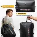 Travel Vacuum Bags with USB-C Pump, Compression Storage Bags for Clothing, Space Saving Packing Cubes Alternative for Carry-On Suitcase, Backpack & Luggage, Waterproof Reusable Travel Bags, 18.11 x 14.17 x 9.45 inches
