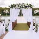 White Chiffon Fabric by The Yard 59" Wide,10 Yards Continuous