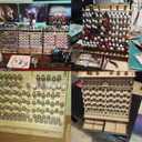 Craft Paint Storage-Modular Paint Organizer - Holds 105 Bottles of Vallejo, 14 Brushes, 2 Cabinets, and Miniature Stands - Art Tool Storage Rack for Miniature Set