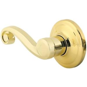 Kwikset Signature Series 97880-682 Polished Brass Left Hand Surface Mounted Half Dummy Lever