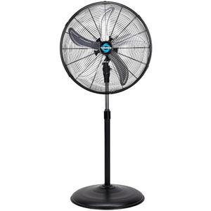Tornado 20 Inch High Velocity Metal Oscillating Pedestal Fan Commercial, Industrial Use 3 Speed 5000 CFM 1/6 HP 6.6 FT Cord UL Safety Listed