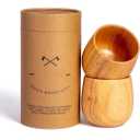 expertly crafted OAKSIP Wooden WHISKEY GLASS .Cup for Coffee & Tea, Portable Drinking Cup for Home, Office, Outdoor Use, with Kraft Paper Tube Packaging, for All