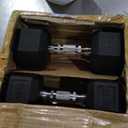 CAP Barbell 25 LB Pair Coated Hex Dumbbell Weight