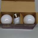 Philips LED Frosted NonDimmable Globe G25 Light Bulb  Pack of 3  EyeComfort Flicker Free  3.8W = 40W  350 Lumen  Soft White (2700K)  E26 Medium Base  Indoor  Title 20