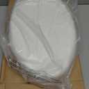 Mayfair Aurora Slow Close Toilet Seat, Easy Clean Hinges and Adjustable Perfect Fit Plastic Seat, Made in USA, Elongated, White