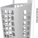 SOLUSTRE Rolling Laundry Basket Storage Basket for Bathroom Folding Laundry Organizer