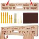 ebeau Climbing Hangboard Portable Hangboard Rock Climbing Holds for Climbing and Grip Training, Door-Mounted Workouts, and Pull-Up Bars for Rock Climbers for Climbers