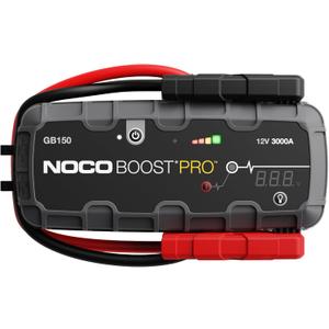 NOCO Boost GB150: 3000A UltraSafe Jump Starter  12V Lithium Battery Booster Pack, Portable Jump Box, Power Bank & Jumper Cables - for 9.0L Gas and 7.0L Diesel Engines