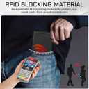 Rssviss for iPhone 17 Pro Wallet Case, Flip Folio Case Compatible with Magsafe, RFID Blocking Card Holder Kickstand, Shockproof iPhone Cover Men Women for iPhone 17 Pro 6.3" Black