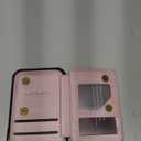 Vinich for iPhone 16 Pro Wallet Case with Card Holder, RFID Blocking Credit Slots Kickstand Shockproof Phone Cover Fit for iPhone 16 Pro 6.3" Rose Gold