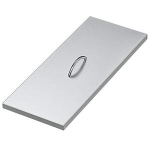 Stanbroil Fire Pit Burner Pan Cover 27" x 11", Fits 24 x 8 Inches Rectangular Drop-in Burner Pan, Stainless Steel