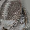 Hushee 3 Pcs Football Serving Trays and Platters 13 Inch Wooden Shaped Football Serving Dishes Tailgate Party Platter Snack for Game Party Decoration(Elegant Style)