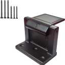 Black Door Lock Reinforcer Privacy Door Latch forHotel Security Door Lock Privacy Door Latch for in-Swinging Doors Extra High Home Door Security Lock (1 Pack)