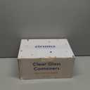 Non-Toxic 35 Oz (4.4 Cup) Glass Storage Containers with Lids  Plastic Free Meal Prep Containers for Lunch, Airtight Food Storage, Microwave and Freezer Safe, 4 Pack - Ziruma