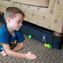 One Size Fits Some Toy Blocker for Under Couch and Bed - Works on Carpet - NO Glue | Pet Bed Bumper | Couch Gap Blocker