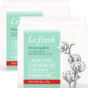 Lefresh Organic Cotton Cover Pads with Wings (Wings, Large (24 Count)