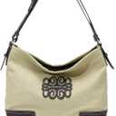 Women Large Capacity Canvas Tote Bag, Shoulder Bags for Work | Purses for Women, Hobo Bags for College, Large Shoulder Bag, Slouchy Shoulder Bag, Hobo Handbags