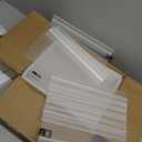 EHWINE 10 Pack Acrylic Sign Holder 8.5 x 11 Horizontal, Double-Sided Stand up Table Top Sign Holders, Clear Acrylic Picture Frame Menu Flyer Paper Holder Display Stand for Office Business Store Wedding Party