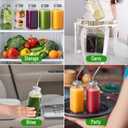 12 oz Glass Juice Bottles with Lids 6 Pack | Reusable & Leakproof Juicing Jars with Airtight & Sipping Lids, Straws & Brushes for Travel, Office, Home, Gym