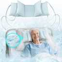 Head Stabilizing Pillow Neck Stabilizer Wedge for Sleeping Upright After Cervical Fusion Surgery Cradle Medical Positioning Bedridden Patient Posture Corrector(Cooling Fabric)