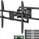 MonTEK Heavy-Duty Full Motion TV Wall Mount Bracket for 50100 TVs up to 200 lbs 4X Load Tested, Dual Arm Extension to 25.1, Tool-Free Tilt/Swivel/Level, Max VESA 900600, Fits 12/16/18/24" Studs