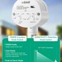 EDISHINE Motion Sensor, 180-Degree Replacement Motion Detector for Security Floodlights, 120V Adjustable Time & Detection Sensitivity Range Up to 60 Feet, 3 Modes Pir Motion Sensor, White, UL Listed