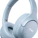 TOZO HT3 Hybrid Noise Cancelling Headphones, 90H Battery Life Wireless Over Ear Bluetooth 6.0 Foldable Headset, AI Voice Assistant with 5 Mics, Connect 2 Devices and Hi-Res Sound, 32 EQ Audio Presets