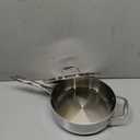 Tramontina Tri-Ply Clad Stainless Steel 3-Quart Saute Pan with Lid, Induction-Ready Cooking Pan, Dishwasher-Safe, NSF-Certified, Made in Brazil