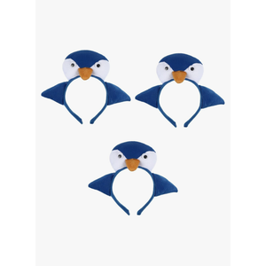 3 Pack Penguin Headband Plush Penguin Hair Hoop Cute Penguin Headdress Plush Penguin Headband Animal Headwear Hair
