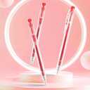 2 x WY WENYUAN 12 Pcs Red Gel Pens, 1.0mm Bold Point Quick Drying Gel Ink Pens, Retractable Ballpoint Pens for Smooth Writing, Ideal for School, Office, Journaling, Note Taking and Correction