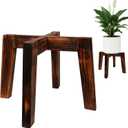 Plant Stand Indoor, Tall Stool Plants Holder for 5-15 Inch Pot, Bamboo Flower Pot Stand for Indoor Plants, Small Single Floor Plant Stand, Walnut