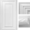 Art3d Drop Ceiling Tiles, 24x48in. White (12-Pack), Polyvinyl Chloride (PVC), Glue Down