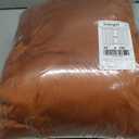 StangH Burnt Orange Autumn Curtains 100 inches Long Back Tab Thermal Insulated Room Darkening Drapes for Sliding Door Living Room Luxury Home Decor, W52 x L100, 2 Panels