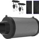 4 Inch Air Carbon Filter for Grow Tent,Smellines Control with Australia Virgin Charcoal for Inline Duct FanHydroponic Growth,Pre-Filter Included