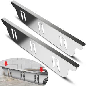 Stove Gap Covers - Stainless Steel, Kitchen Stove Counter Gap Cover Oven Gap Cover, Heat Resistant & Easy to Clean Stove Gap Filler, Upgraded Wider Top Suitable for Wider Stove & Counter Gaps (23.5")