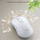 wegear USB Wireless Mouse for Laptop PC Mac, 2.4GHz Cordless Mouse with 6 Buttons, 5-Level Adjustable 4000 DPI, Ergonomic Portable Optical Computer Mice, 24-Month Battery Life -White